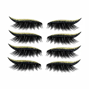 Накладні вії 3D самоклеючі, золоті - Фото 1