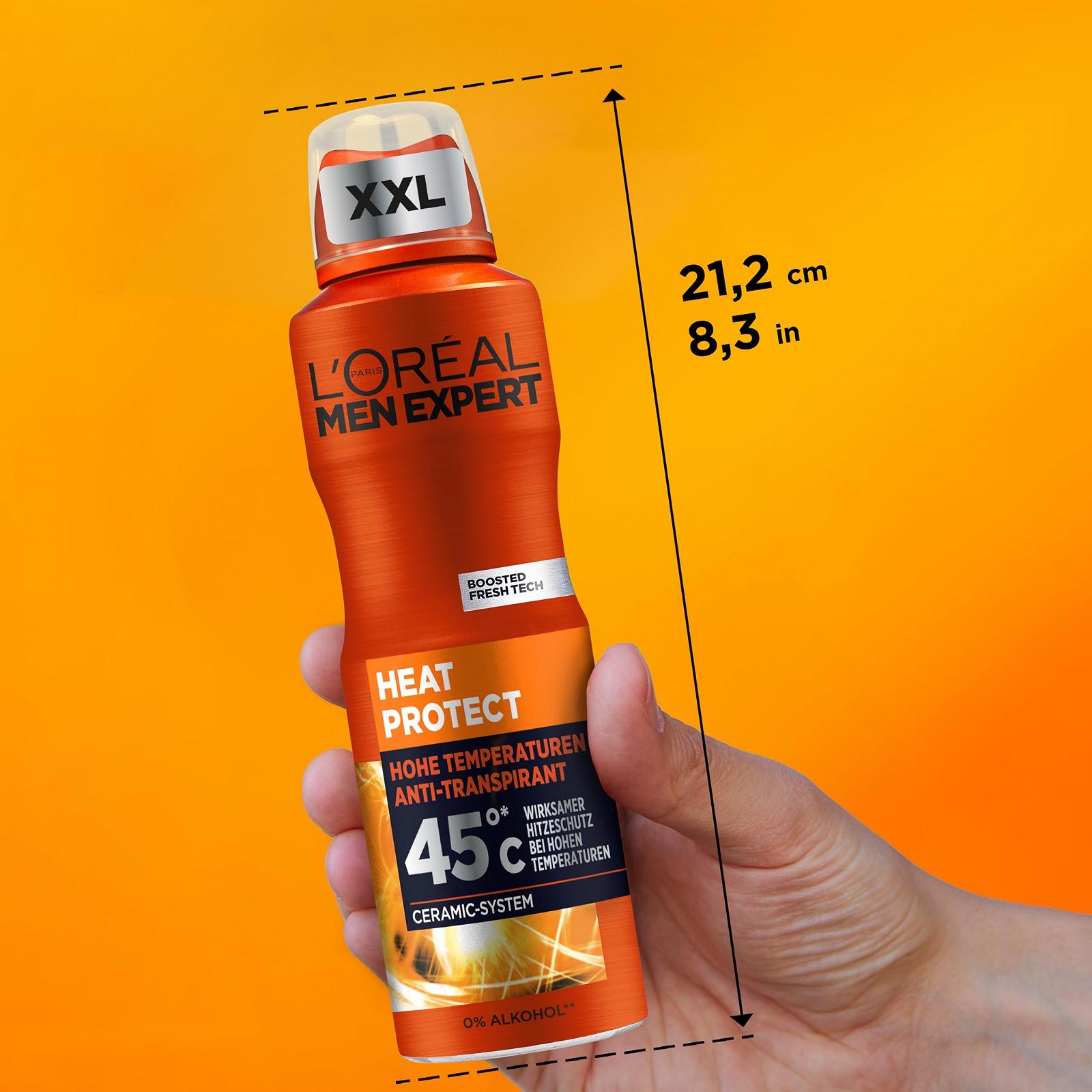 Набор для ухода L'Oréal Men Expert Hydra Energy Heat Protect 3 предмета (гель для душа XXXL, дезодорант-спрей XXL, очищающий гель XXL), фото №7 Набор для ухода L'Oréal Men Expert Hydra Energy Heat Protect 3 предмета (гель для душа XXXL, дезодорант-спрей XXL, очищающий гель XXL), фото №7