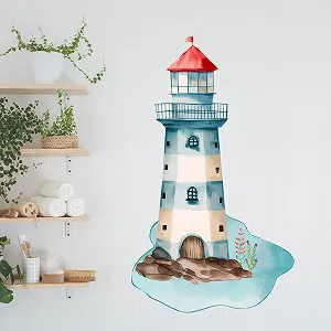 Настінна наклейка GRAZDesign Маяк 50 x 30 см Мультиколор - Фото 1