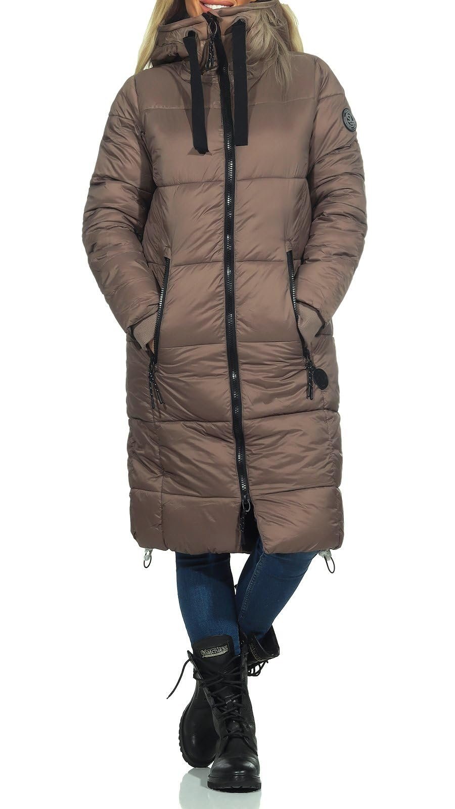 Куртка Sublevel Жіноча стьобана LSL-437 стьобана парка з капюшоном, фото №2