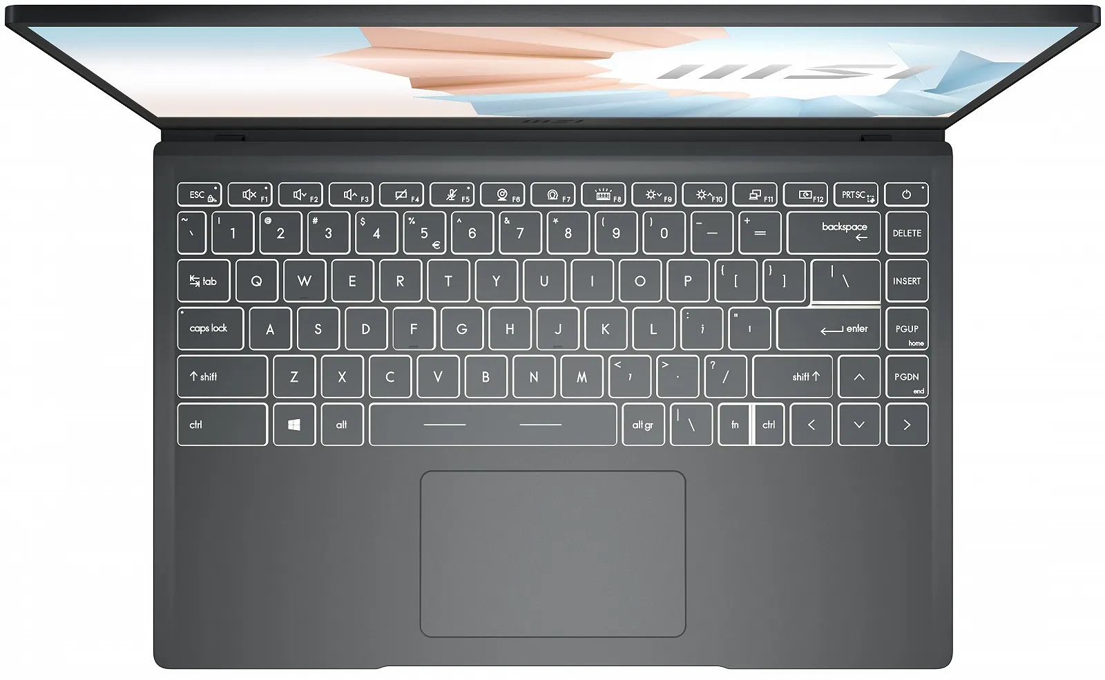 Ноутбук 14" MSI Modern 14 (B11MOL-433XIT) Intel Core i3-1115G4 RAM 8GB SSD 256GB Windows 11 Алюминиевой корпус (UKR), фото №2