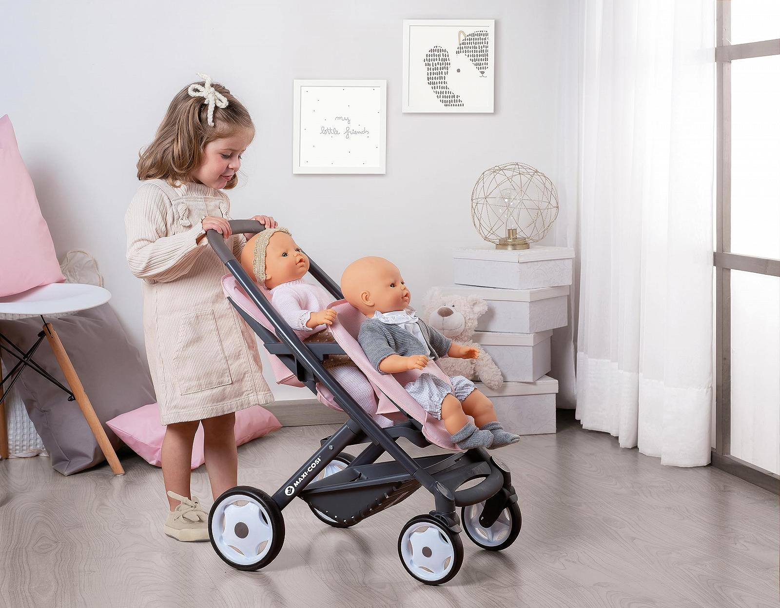 Коляска для ляльок Smoby Maxi Cosi Twin Pink для ляльок до 42 см, фото №4