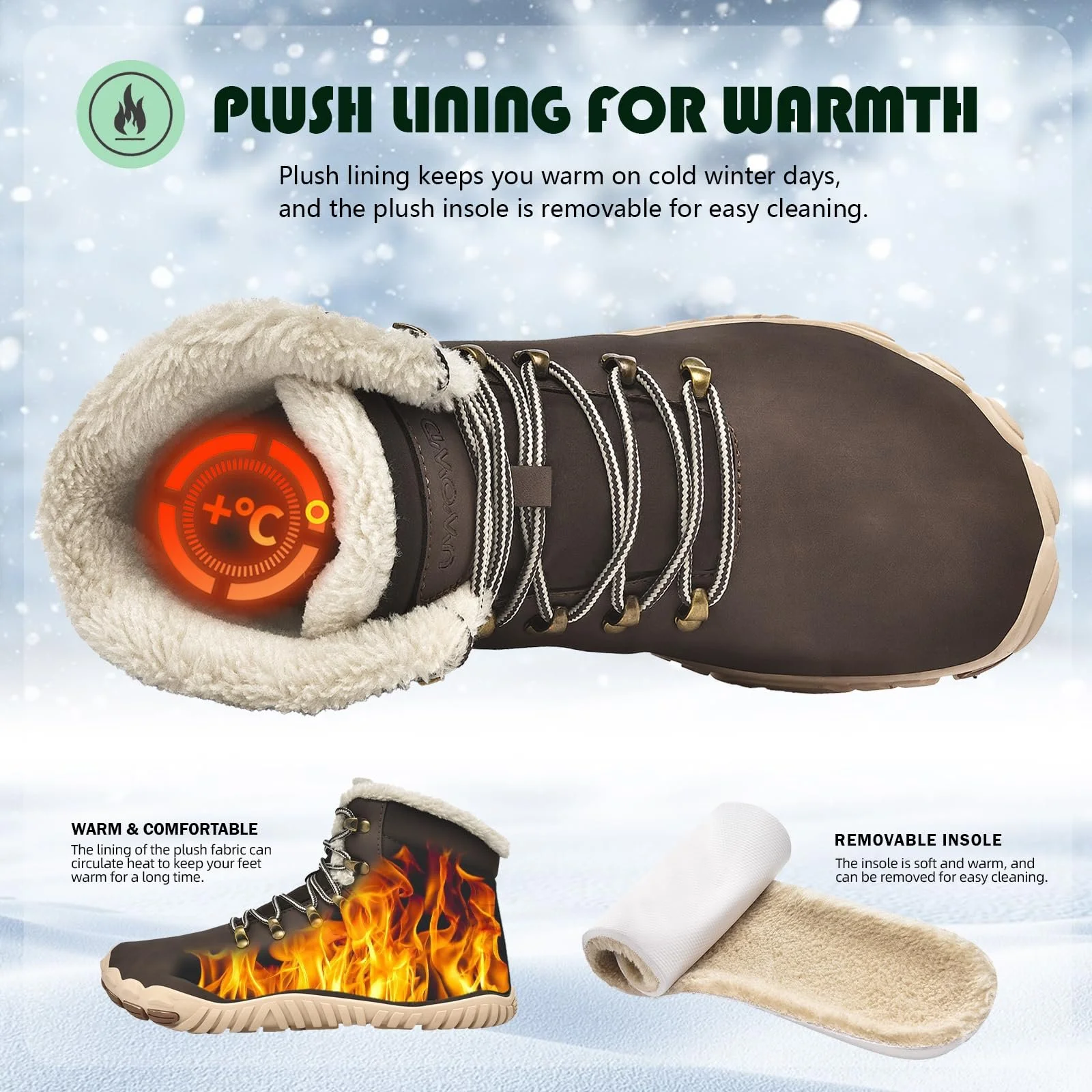 Черевики ZDQ Зимові Чоловічі Утеплені, фото №2