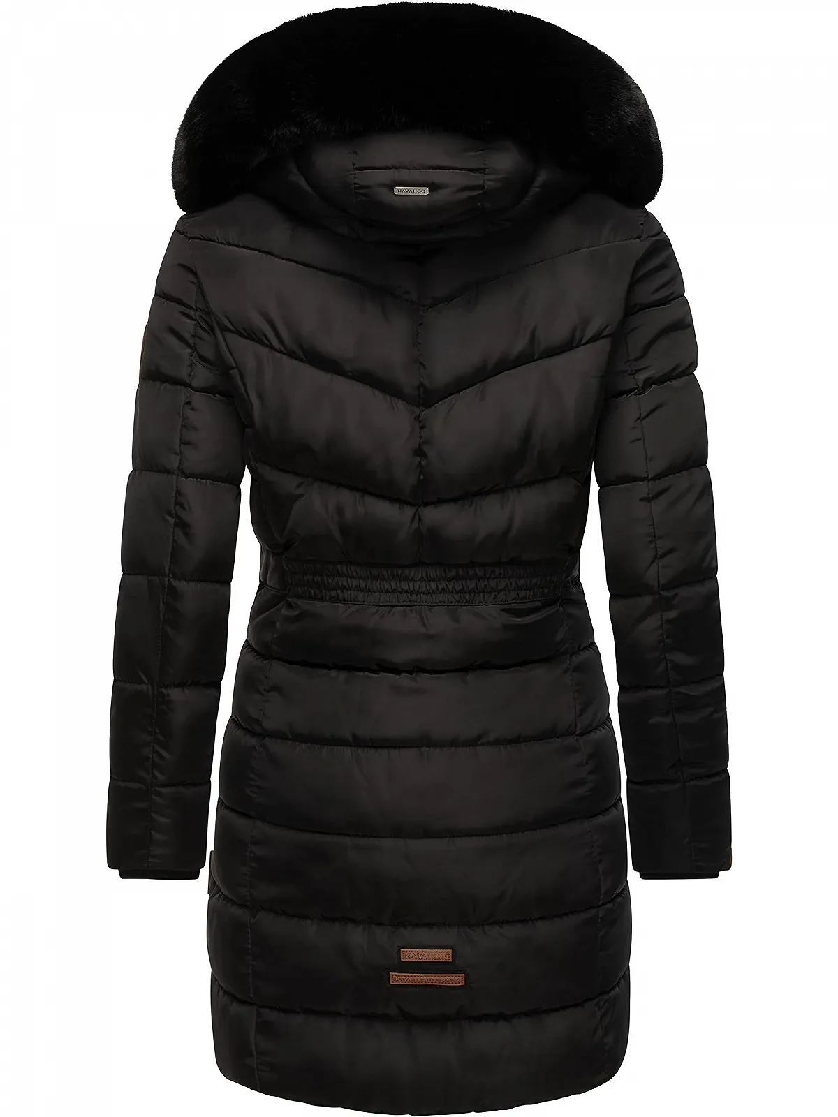 Жіноче зимове пальто Navahoo Paula, тепле стьобане пальто, довге, з капюшоном, фото №3