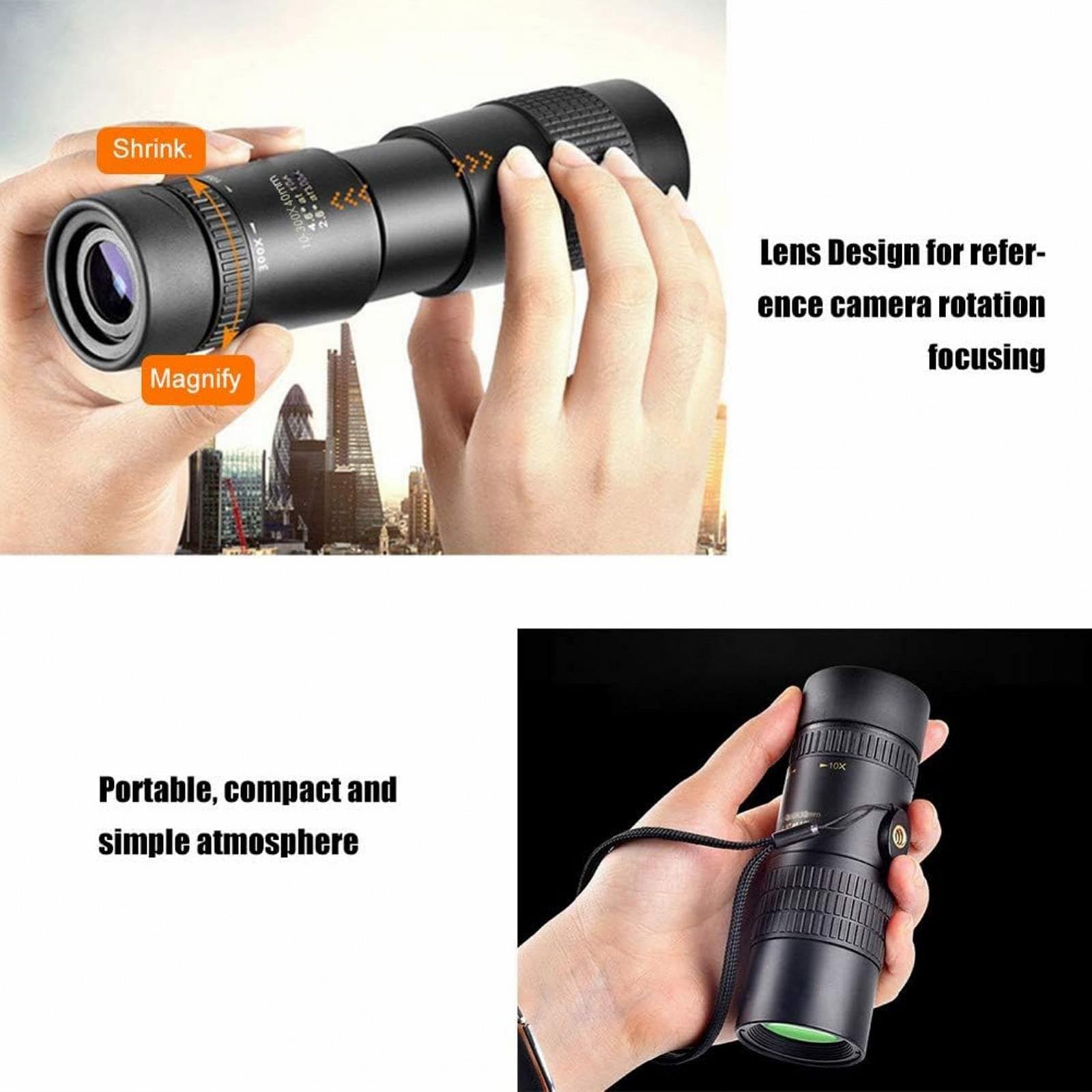 Монокуляр High Performance Portable Binoculars 10-300x40mm Zoom Компактний Водонепроникний, фото №2