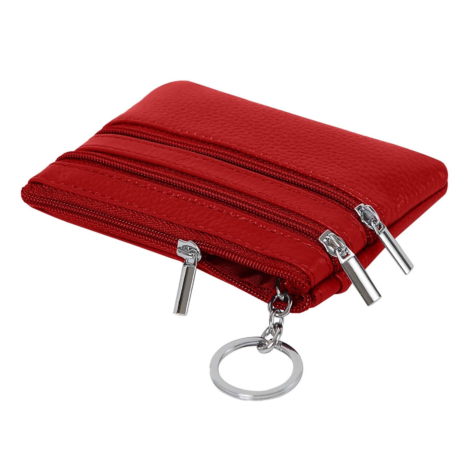 Кошелек Case Женский Маленький на молнии для ключей (Вино, One Size), фото №5