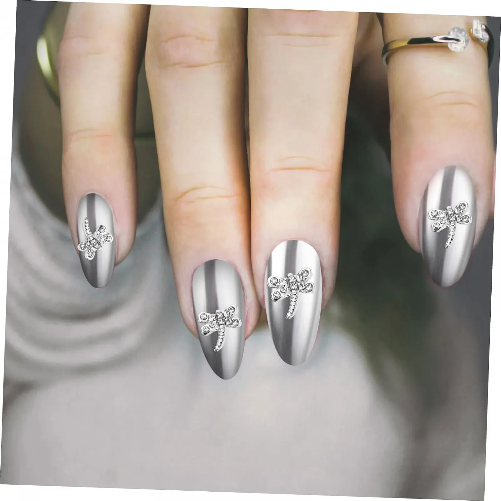 Украшение для ногтей WOONEKY 3D Подвеска для ногтей Стрекоза Аксессуары для ногтей Бабочка Голова леопарда, 20 шт, фото №3