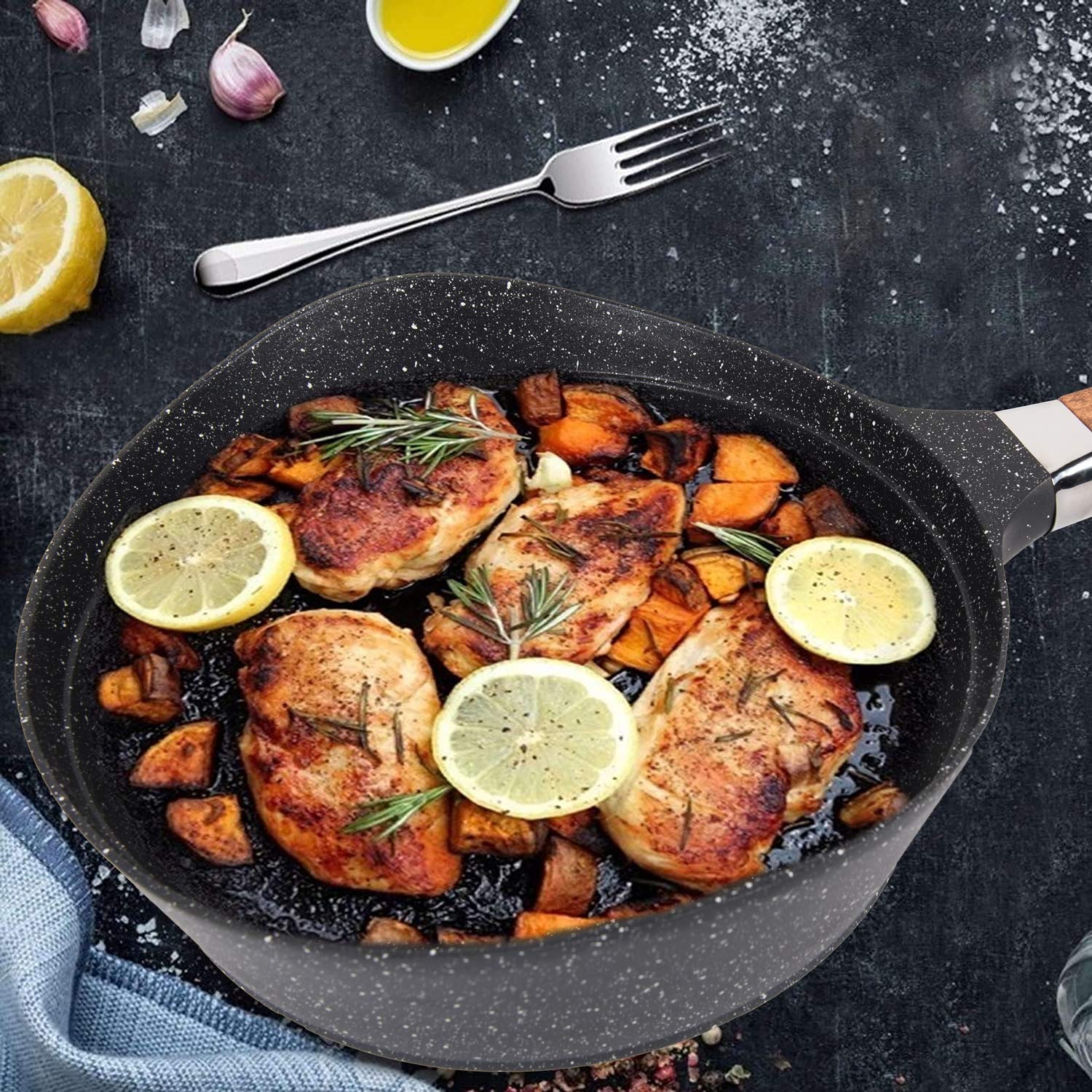 Набор кастрюль Fiora с антипригарным покрытием из литого алюминия, фото №4 Набор кастрюль Fiora с антипригарным покрытием из литого алюминия, фото №4