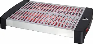Тостер горизонтальний Jata XXL TT591 Великий (35 x 25 см) з 5 кварцовими стрижнями, корпус і гриль з нержавіючої сталі, 3 режими нагріву, знімний піддон для крихт - Фото 1
