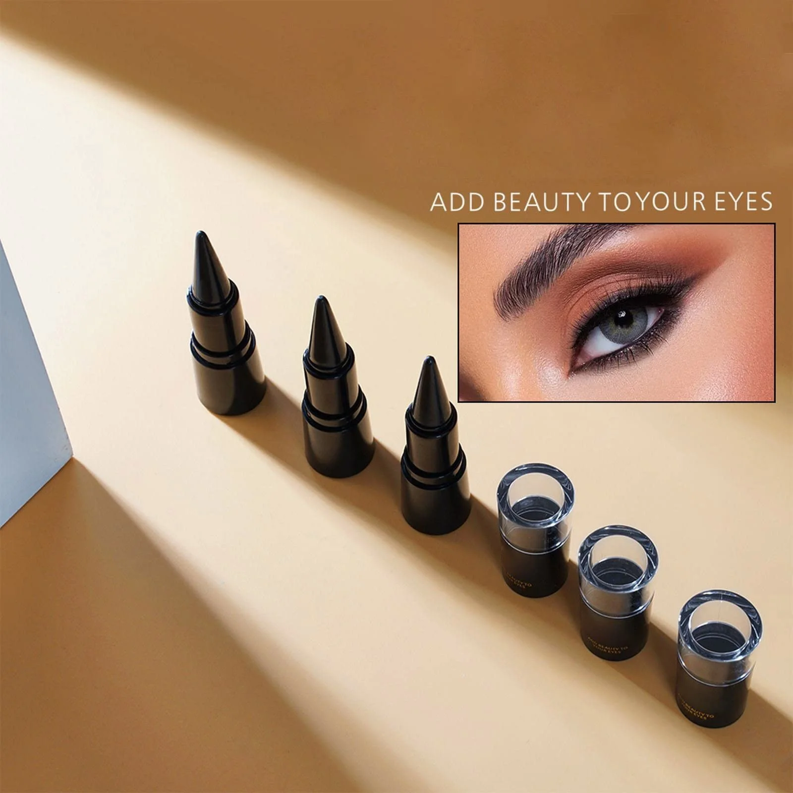 Гелевый Карандаш для глаз Матовый черный №27, черная, фото №7 Гелевый Карандаш для глаз Матовый черный №27, черная, фото №7