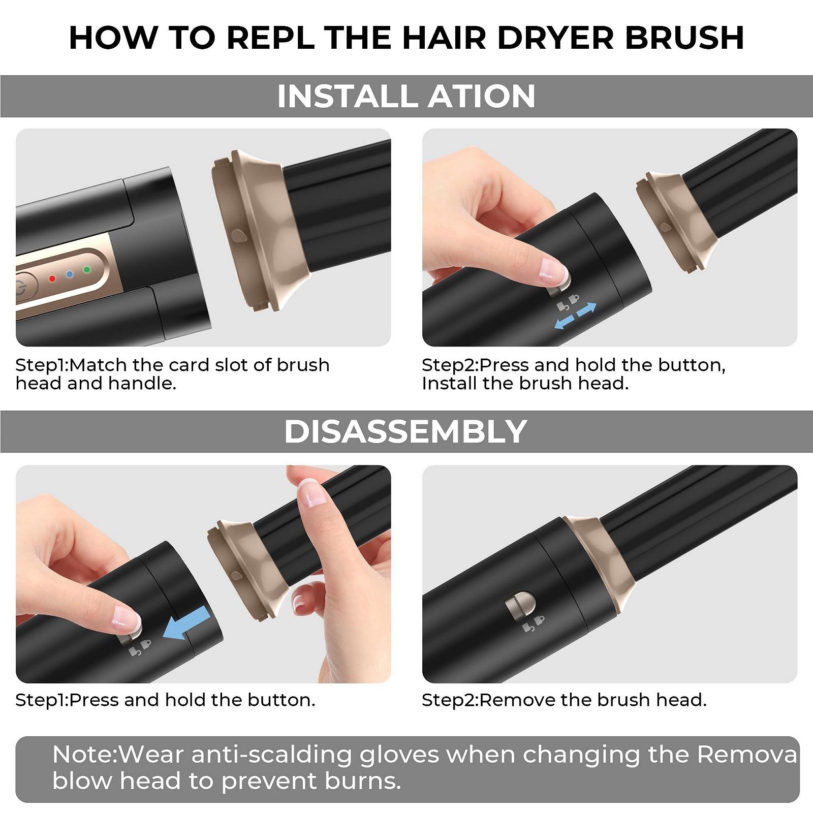 Набор щеток-фенов Airstyler Pro 1400 Вт ионный 110 000 об/мин, фото №6 Набор щеток-фенов Airstyler Pro 1400 Вт ионный 110 000 об/мин, фото №6