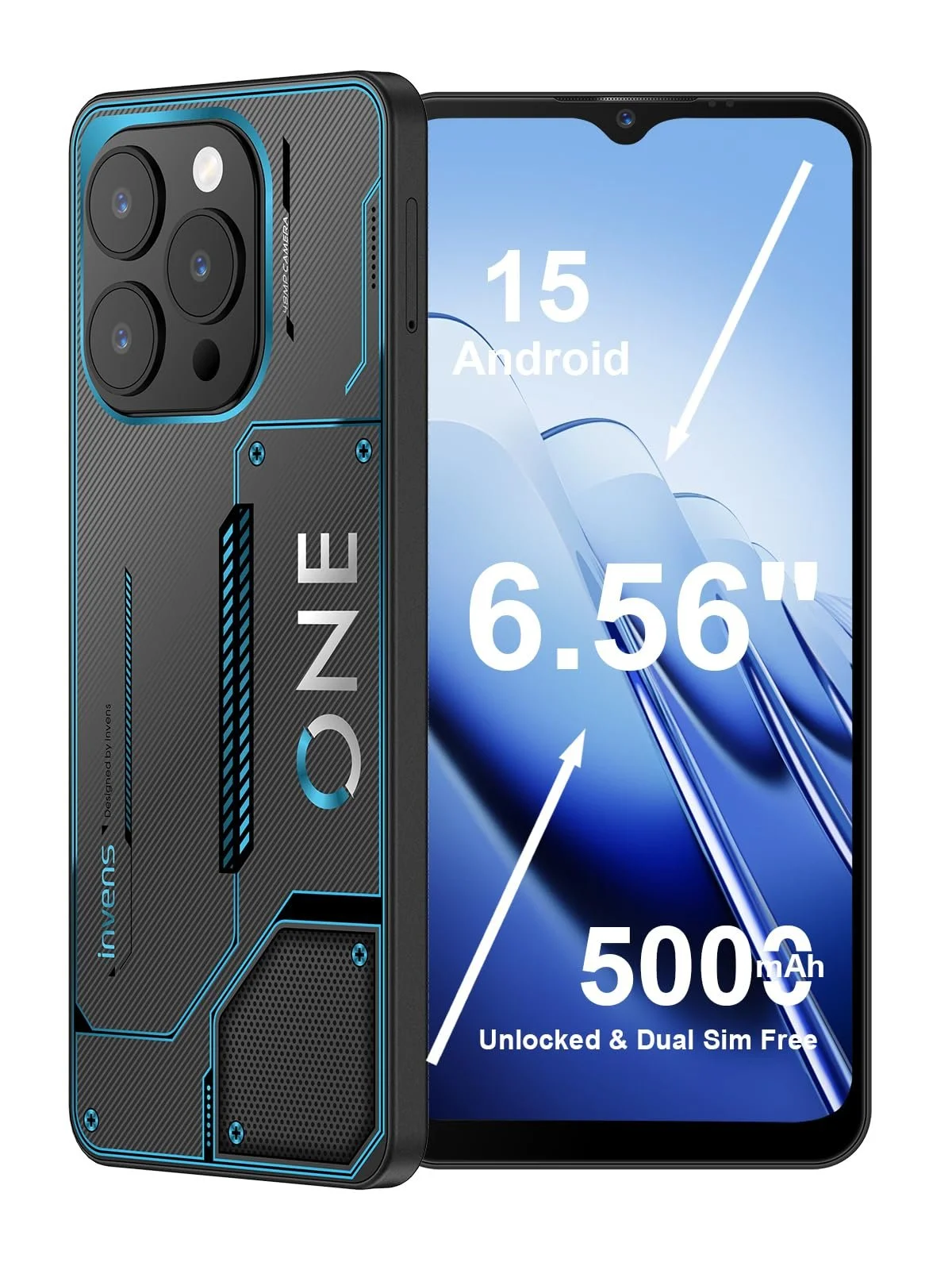Смартфон invens Note 12P 16GB RAM 128GB ROM 6.56" HD+ 48MP+8MP 5000mAh Android 15 Dual SIM Face ID/Fingerprint/GPS, фото №1 Смартфон invens Note 12P 16GB RAM 128GB ROM 6.56" HD+ 48MP+8MP 5000mAh Android 15 Dual SIM Face ID/Fingerprint/GPS, фото №1