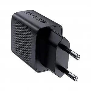 Зарядное устройство Acefast USB-C 20W + Type-C cable A82 Fast Charger Black (6974316280057) synthetic.ua - Фото 1