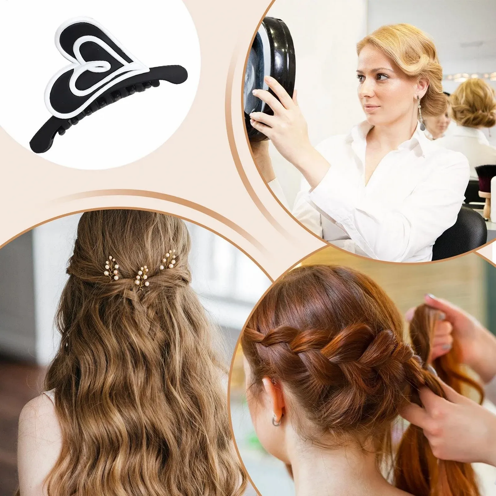 Заколка для волос для женщин, милые заколки для волос. Держатель для хвостика для женщин. Украшение для волос для ежедневного использования, вечеринок, спорта, свиданий и выходов, фото №4