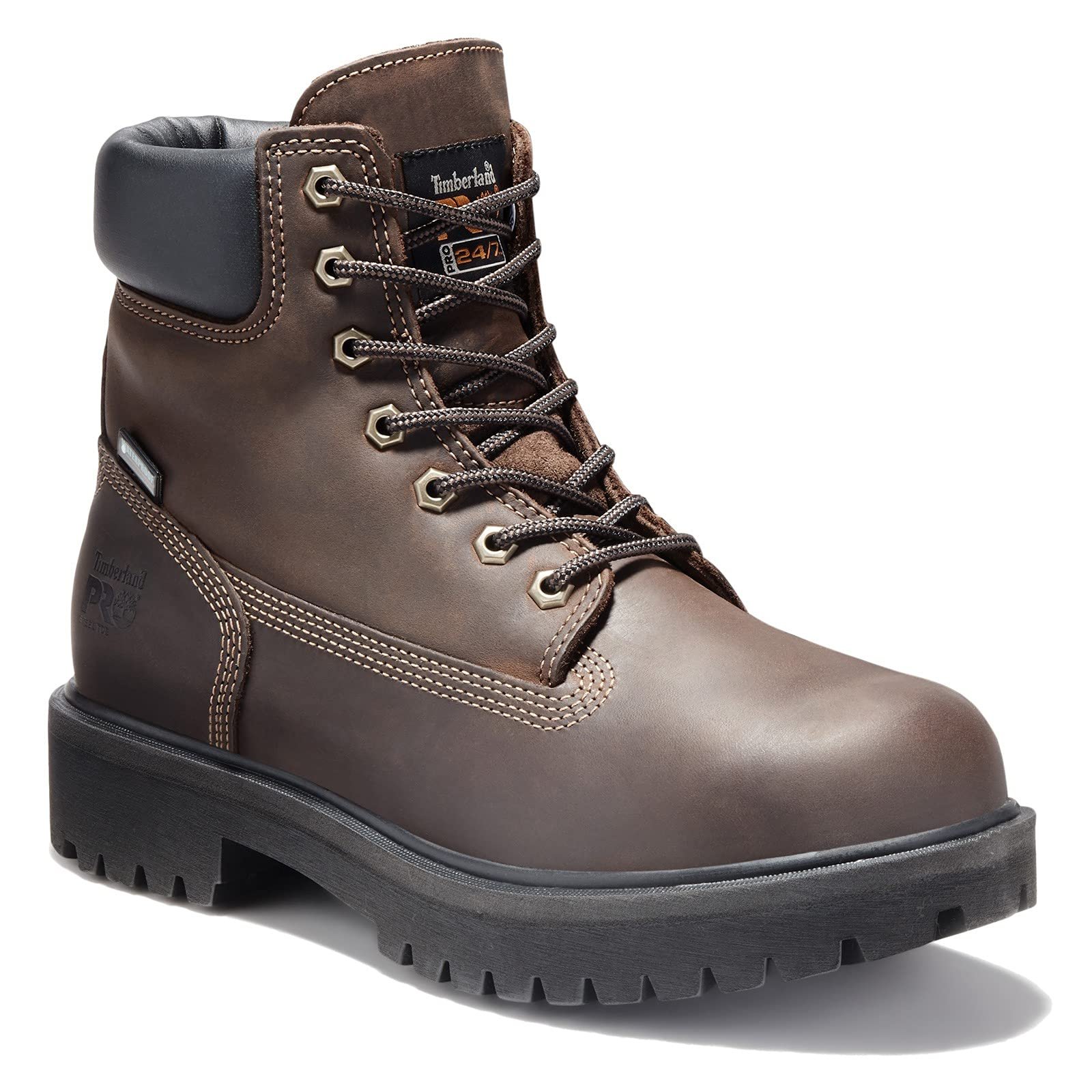 Ботинки Timberland Pro Direct-Attach 6" Steel Toe Cap, черные, размер 7 UK, фото №1