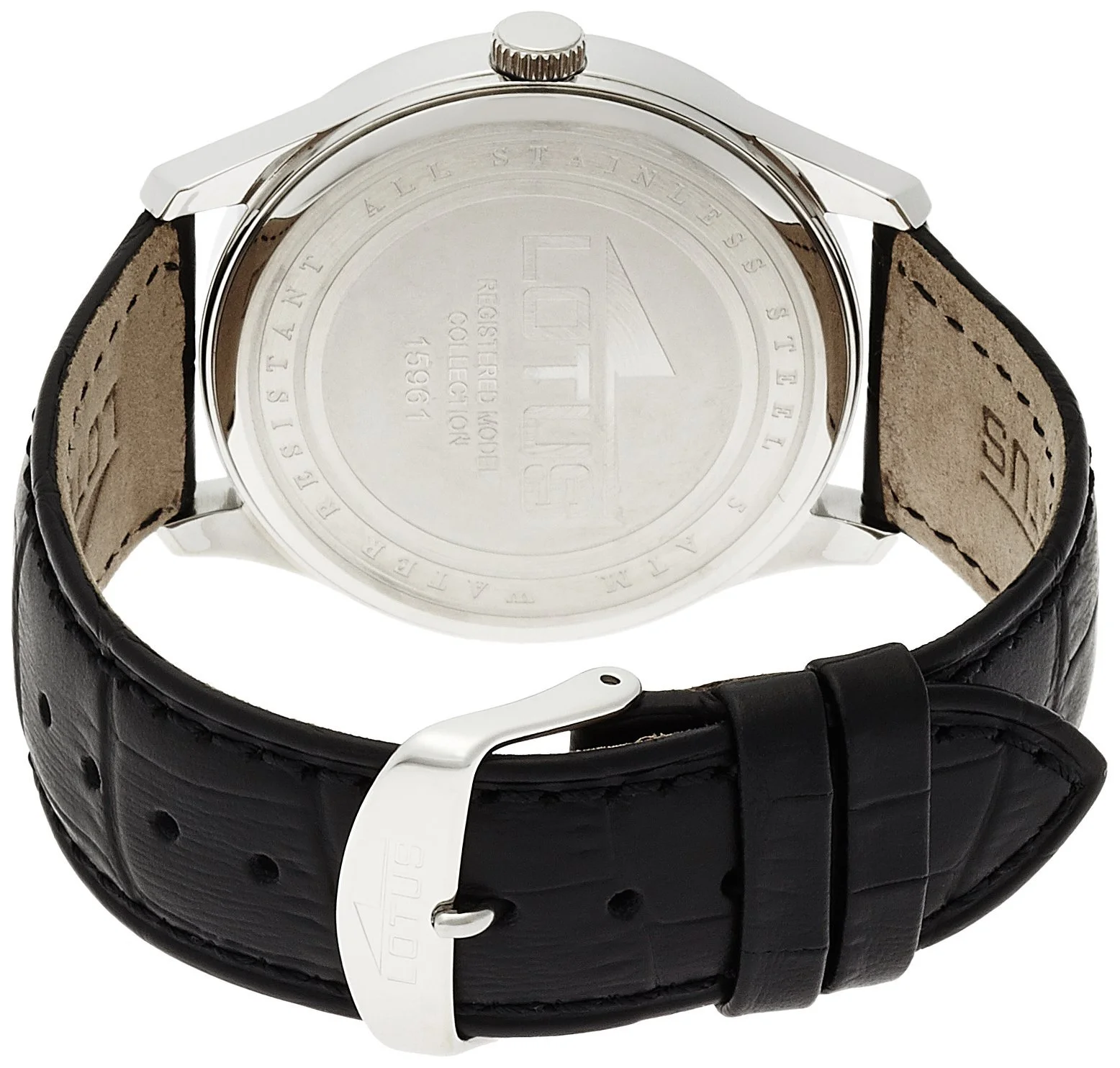 Мужские часы Lotus 15961/3 Аналоговые Кварцевые Кожа, черный/черный, Браслет, фото №2 Мужские часы Lotus 15961/3 Аналоговые Кварцевые Кожа, черный/черный, Браслет, фото №2