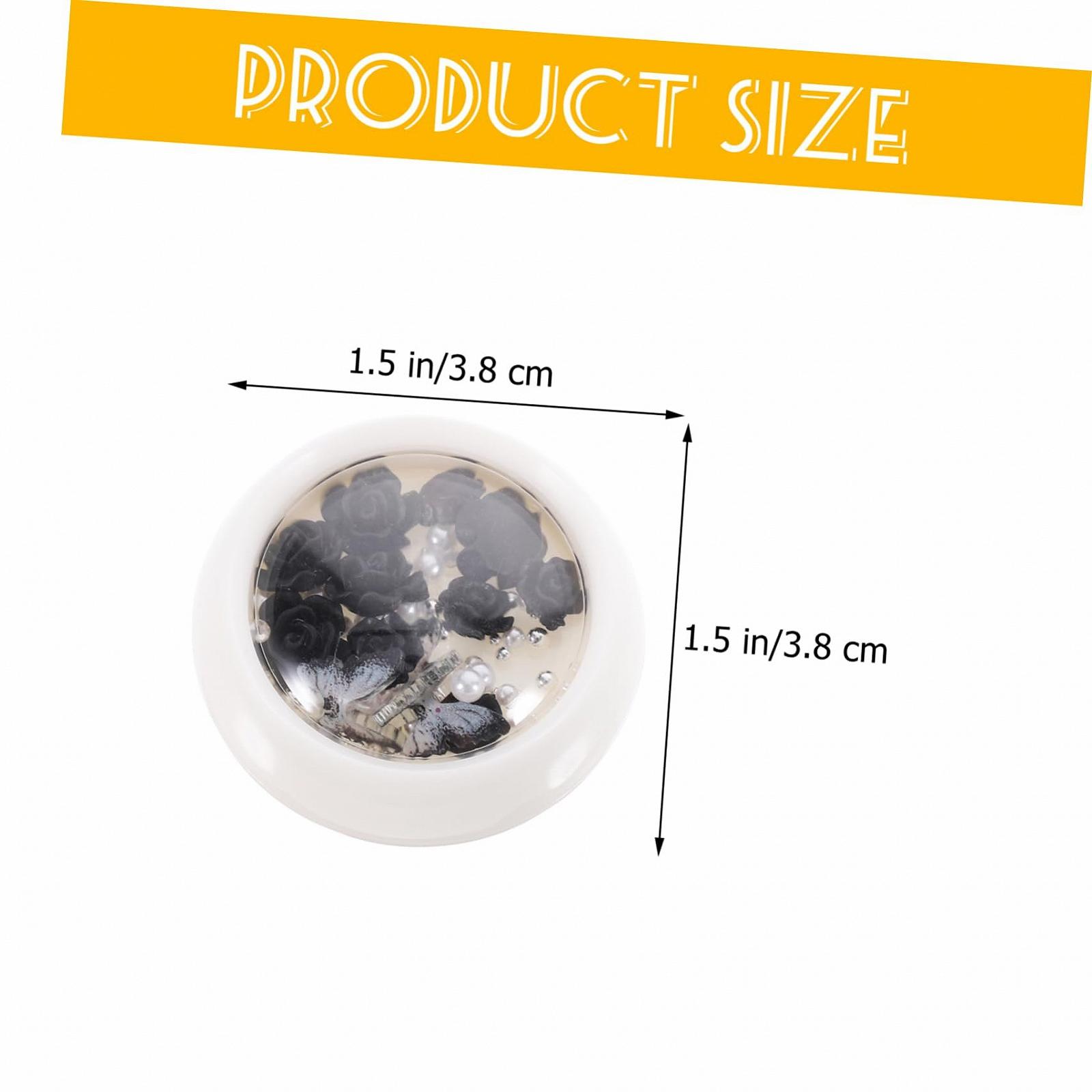 Украшения для ногтей Бантик 2 набора Жемчуг Роза, смешанные с плоским основанием, Бриллианты для ногтей Золотые украшения, Подвески для ногтей для женщин, фото №2