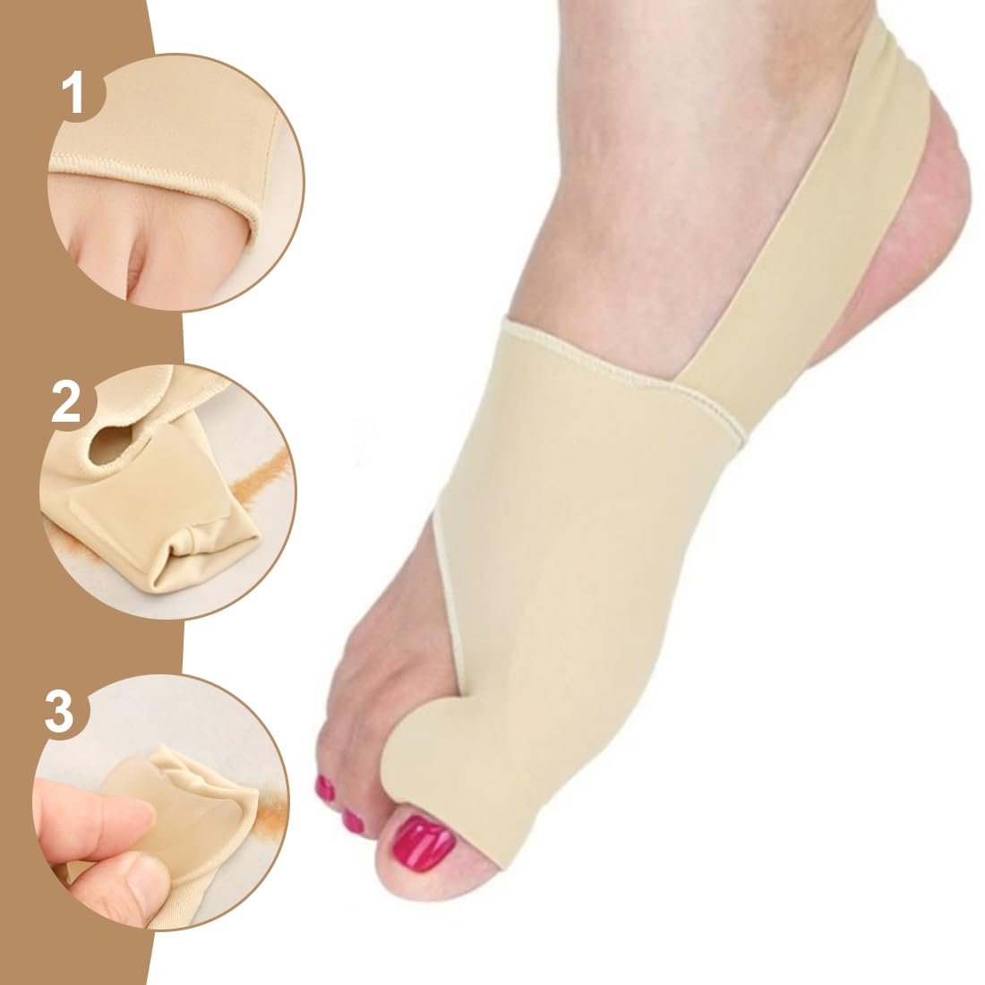 Корректор Hallux Valgus с силиконовой подушечкой и пяточным ремешком Унисекс, фото №4 Корректор Hallux Valgus с силиконовой подушечкой и пяточным ремешком Унисекс, фото №4