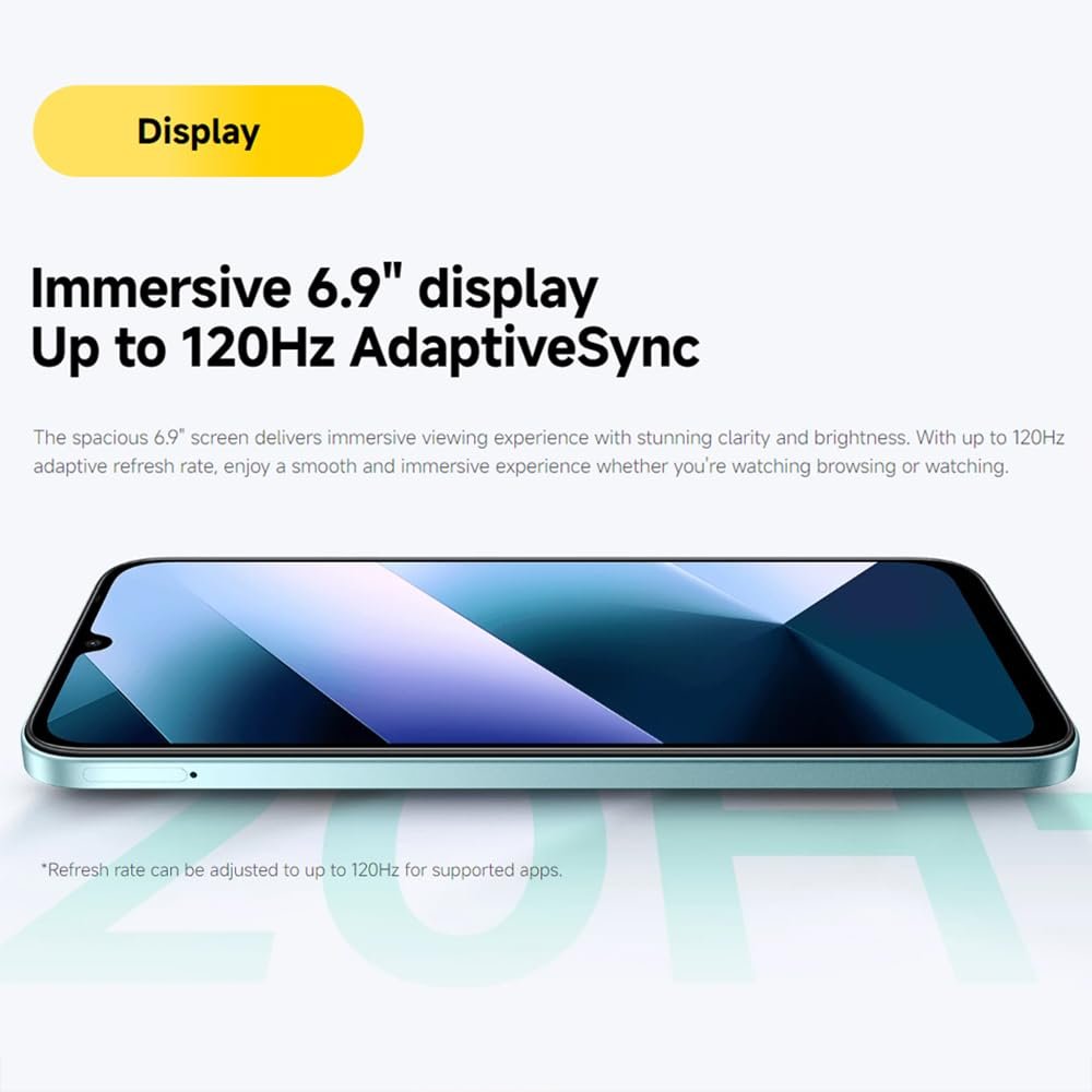 Смартфон XIAOMI Poco C85 4G 8 GB + 256 GB 6.9 дюймів 50 MP 120 Гц MediaTek Helio G81-Ultra 33 Вт Black без підтримки NFC, фото №6