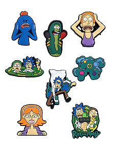 Джибітси Рік і Морті Rick and Morty Jibbitz 8 шт аксесуари крокс прикраса Dz_136_2 - Фото 1