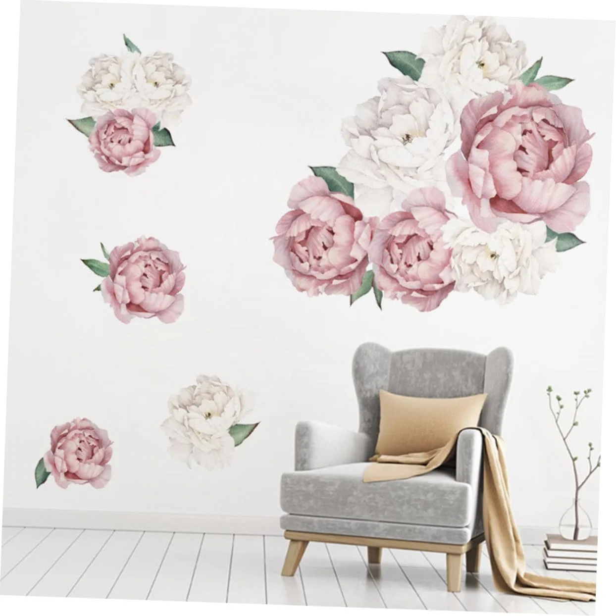 Наклейка на стіну Peony Pattern самоклейна ПВХ, фото №5 Наклейка на стіну Peony Pattern самоклейна ПВХ, фото №5