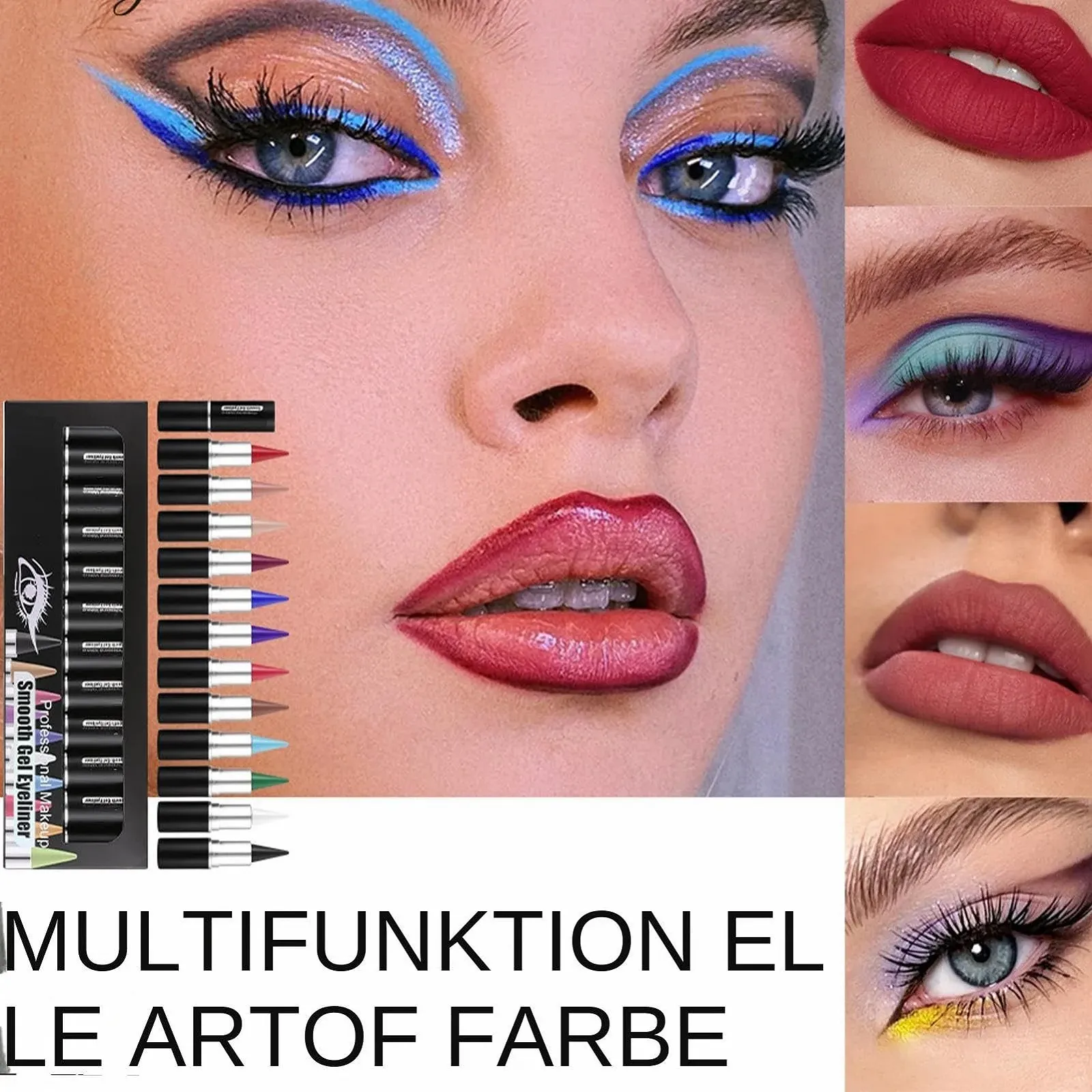 Олівець для очей Matte zwxqe Набір 12 кольорів, фото №3 Олівець для очей Matte zwxqe Набір 12 кольорів, фото №3