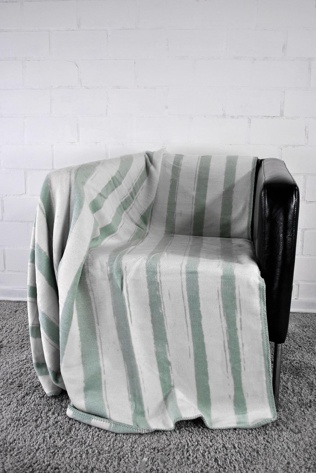 Одеяло Jilda-Tex Brushstroke Мягкое одеяло Роскошное одеяло Покрывало Рождественское одеяло Хлопковое одеяло (Мятный), фото №3