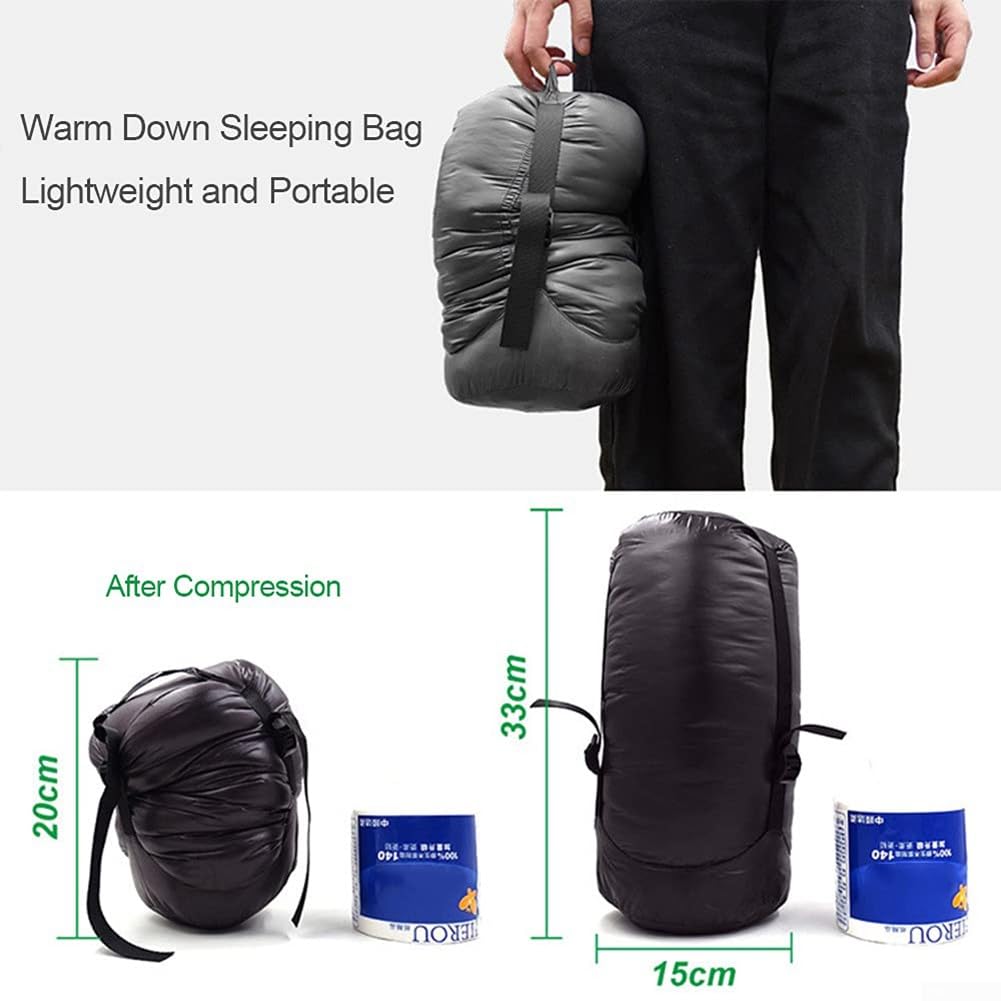 Спальний мішок для кемпінгу Ultralight Down водостійкий, фото №5