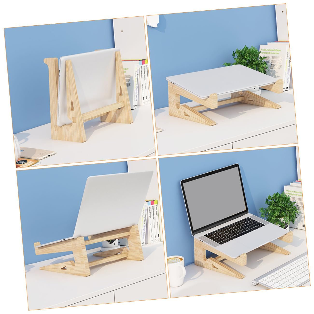 Подставка для ноутбука Деревянная Массивная Эргономичная Регулируемая, фото №4