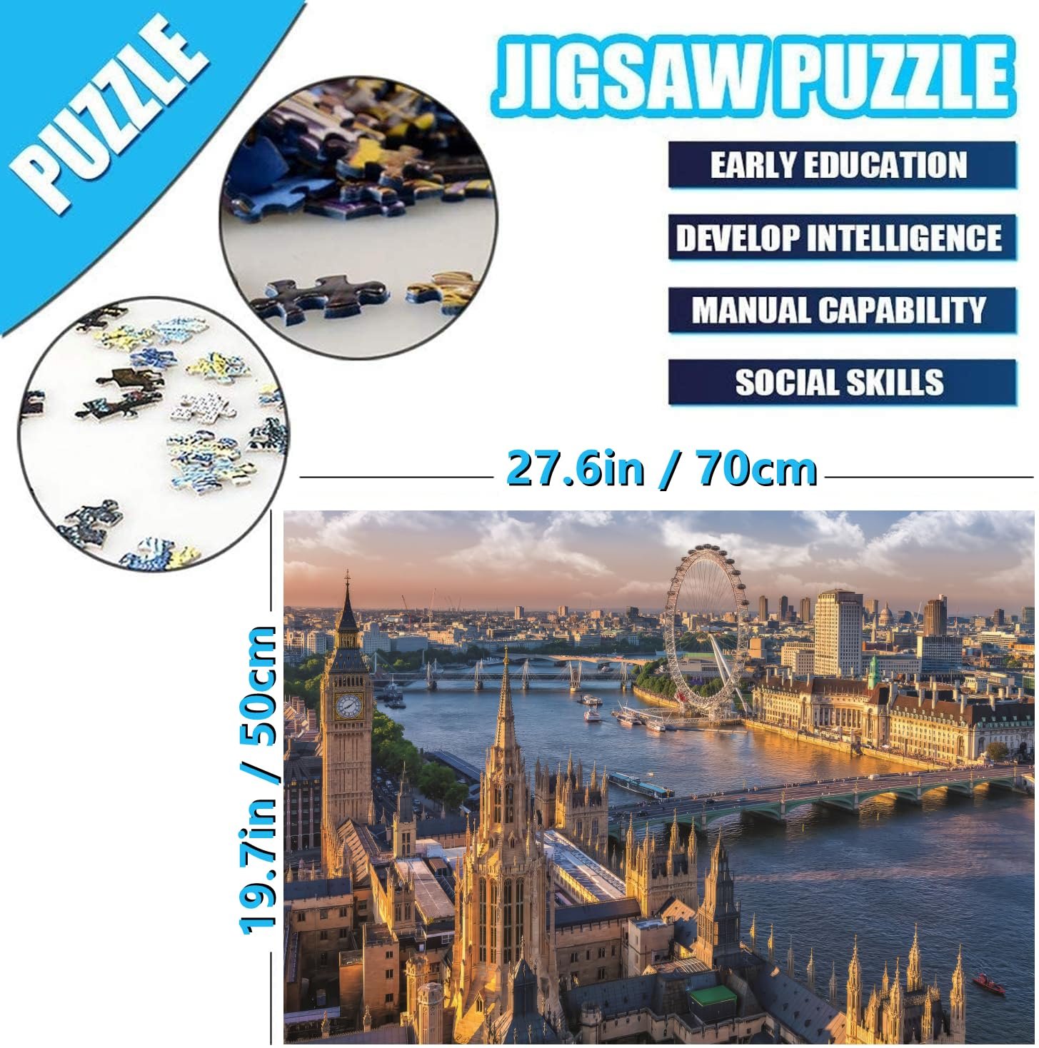 Пазл Statue of Liberty 1000 елементів 70 x 50 см, фото №3