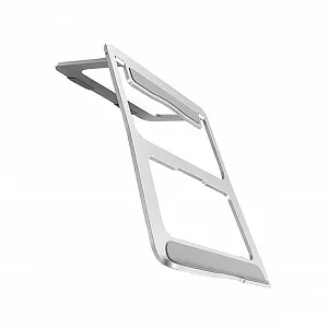 Підставка для ноутбука Алюмінієва складана ергономічна з нековзною силіконовою накладкою Компактна та легка - Фото 1