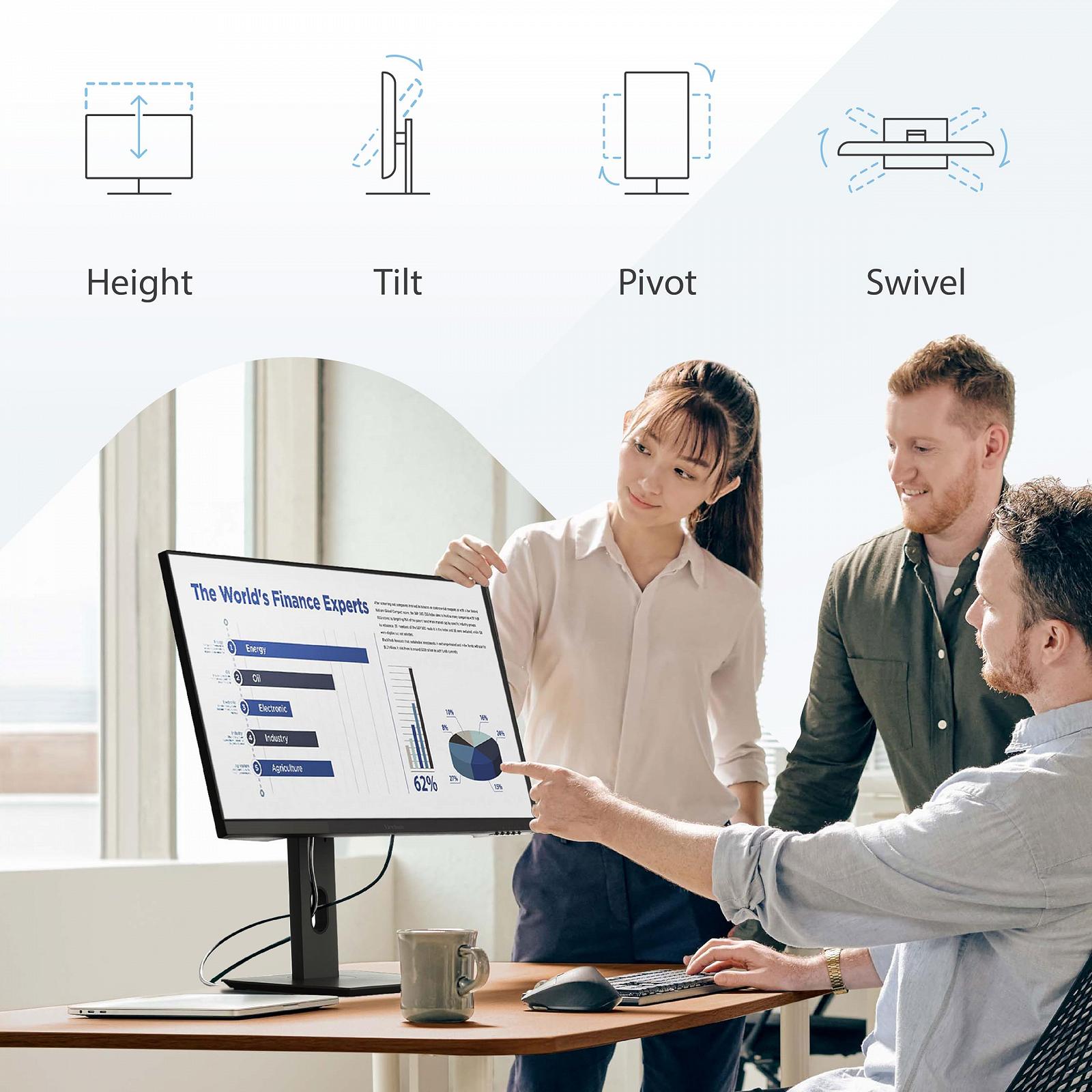 Монітор ViewSonic VG2762-4K 27" 4K IPS HDMI x2 DisplayPort Антибліковий VESA Сумісний 10-біт HDR10 Ергономічний Eye ProTech, фото №6 Монітор ViewSonic VG2762-4K 27" 4K IPS HDMI x2 DisplayPort Антибліковий VESA Сумісний 10-біт HDR10 Ергономічний Eye ProTech, фото №6