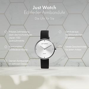 Женские часы Just Watch JW265 Ремешок из кожи Аналоговый Quartz JW10130 synthetic.ua - Фото 1