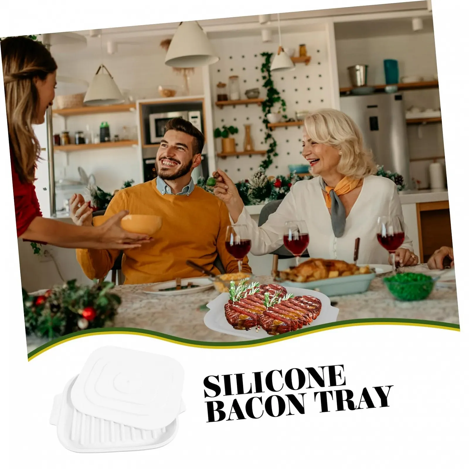 Силіконове деко SECFOU для мікрохвильової печі та духовки багатофункціональне, фото №4 Силіконове деко SECFOU для мікрохвильової печі та духовки багатофункціональне, фото №4