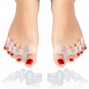 Роздільник для пальців ніг Hallux Valgus, 2 пари, гелевий захист для пальців ніг, силіконовий - Фото 1