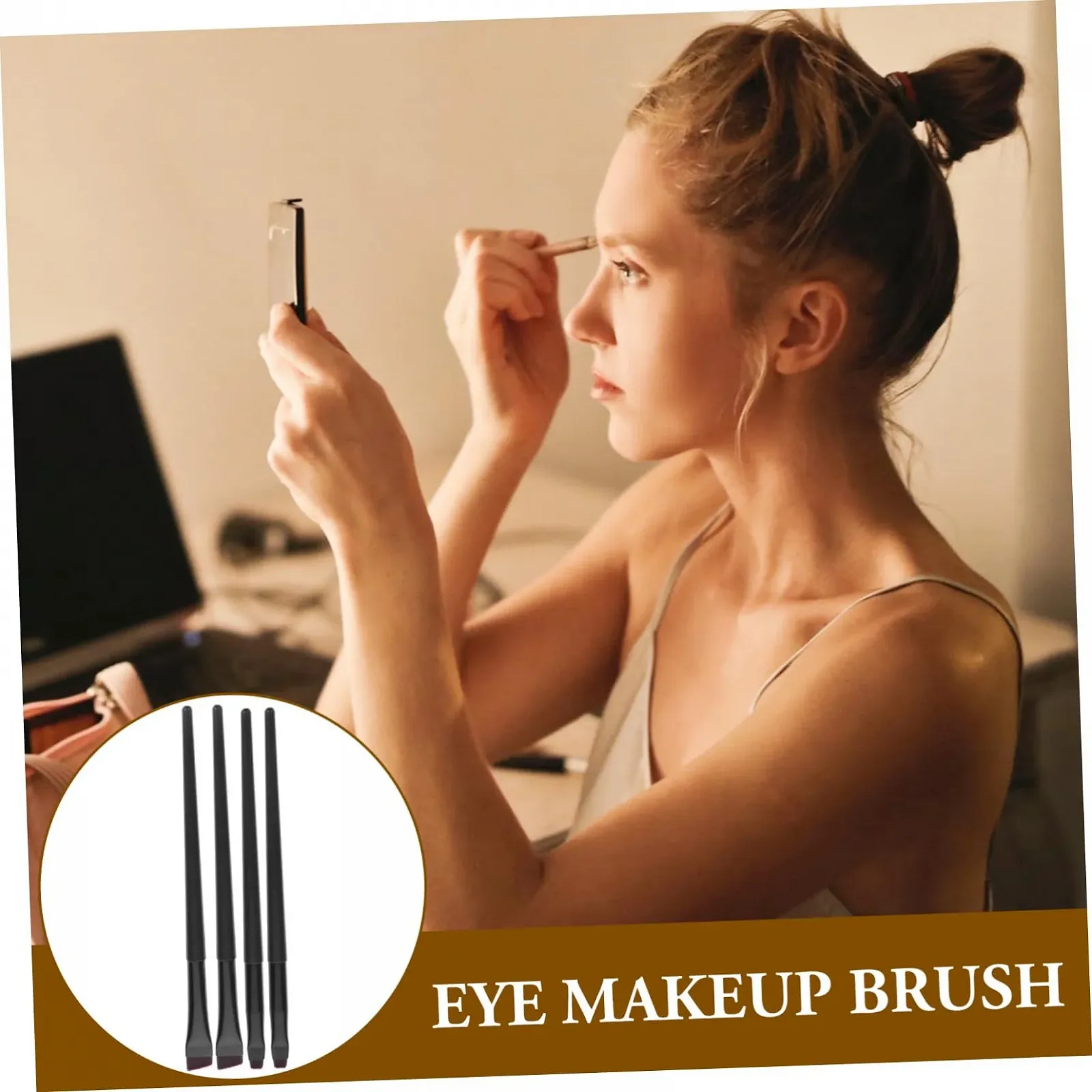 Пензлі Beavorty для підводки очей, 80 шт, фото №2