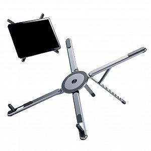 Підставка для ноутбука алюмінієва магнітна для столу для подорожей, офісу, дому - Фото 1