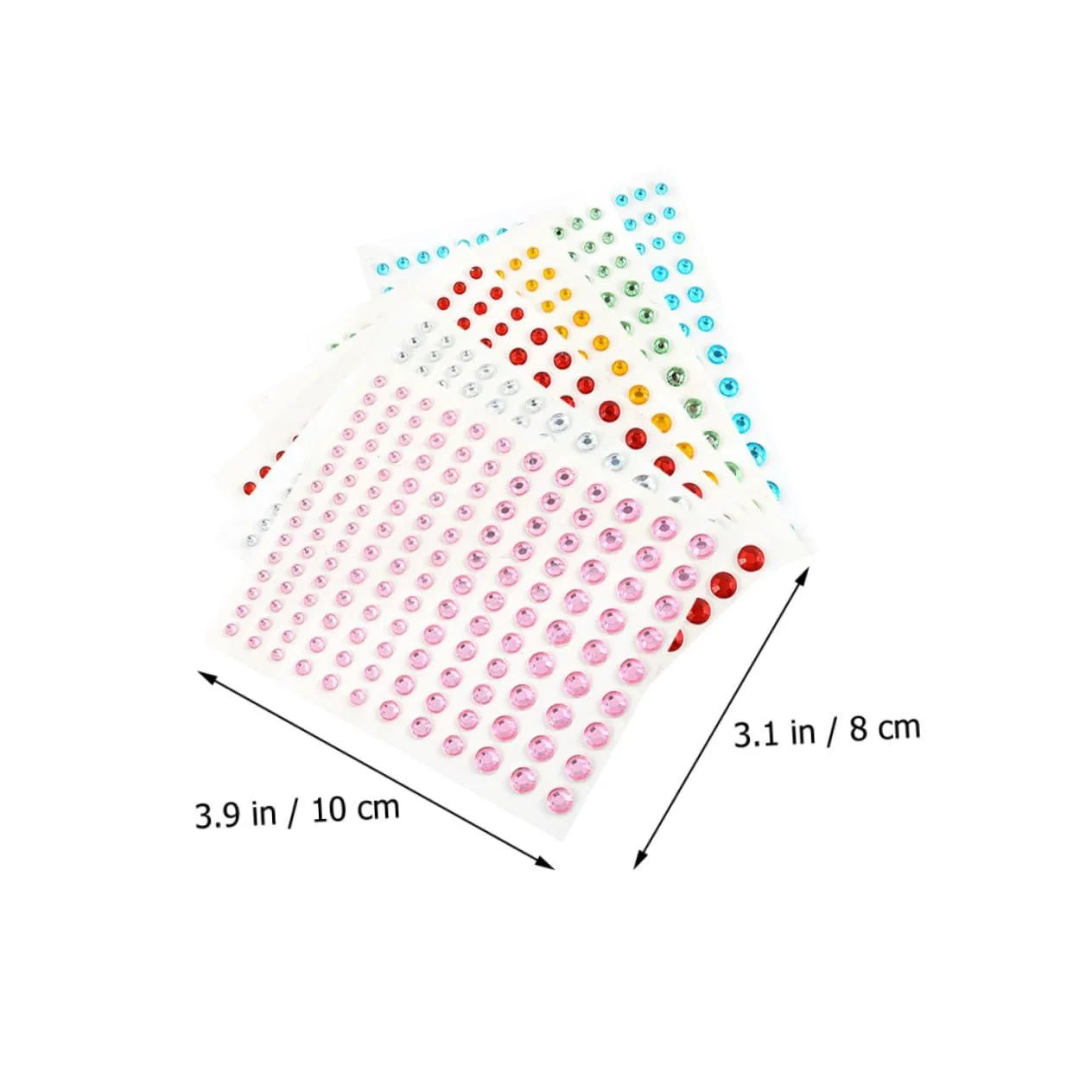 Наклейки Стрази Beavorty 12 аркушів Самоклеючі кристали, фото №9