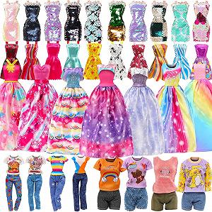 Набір одягу Miunana для ляльок 30 см / 9 суконь / 3 топи / 3 штани - Фото 1