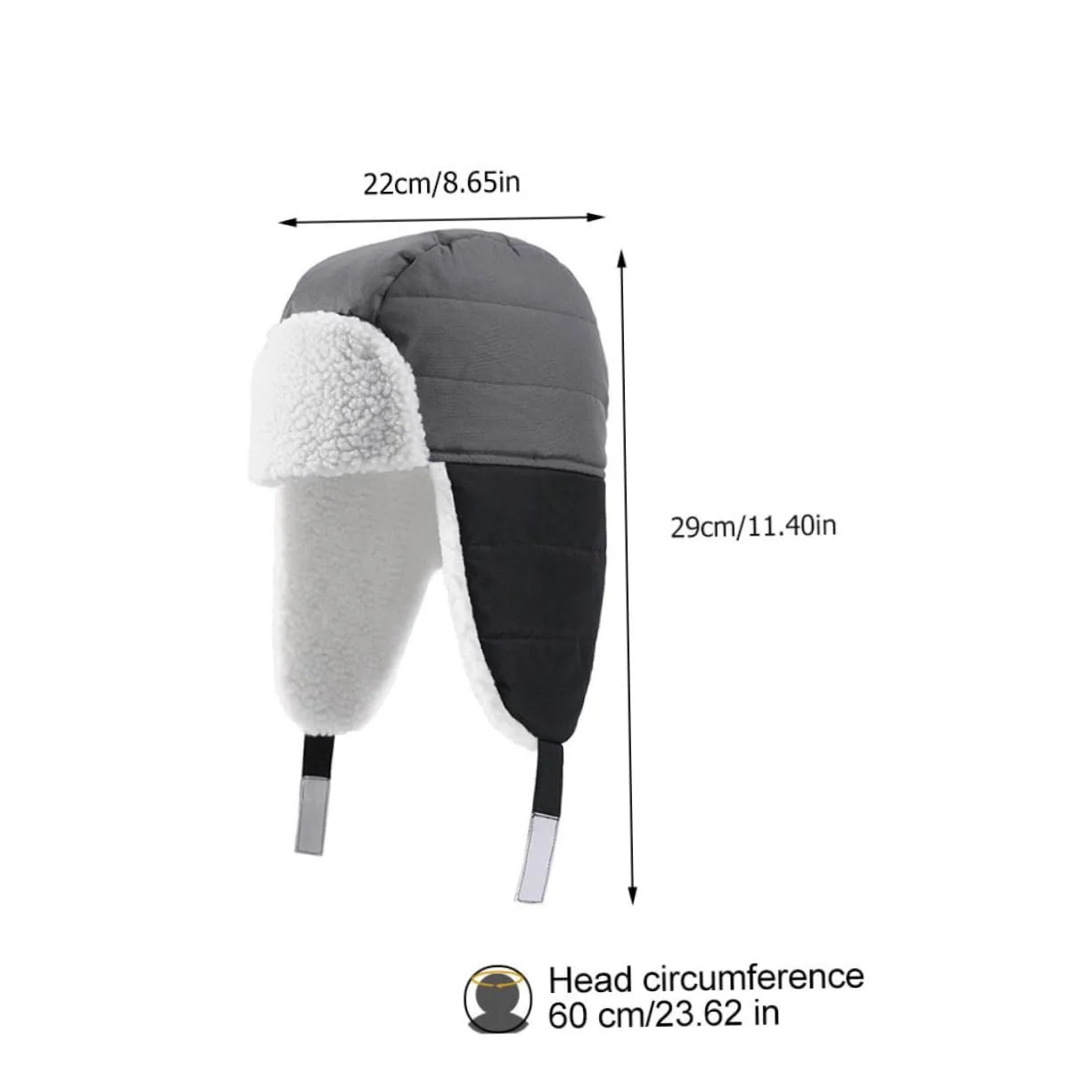 Шапка Healvian Пілотна шапка з вушанками Вітрозахисна, фото №2