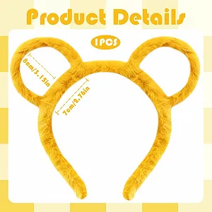 Обруч Медвежонка Ушки Желтый synthetic.ua - Фото 1