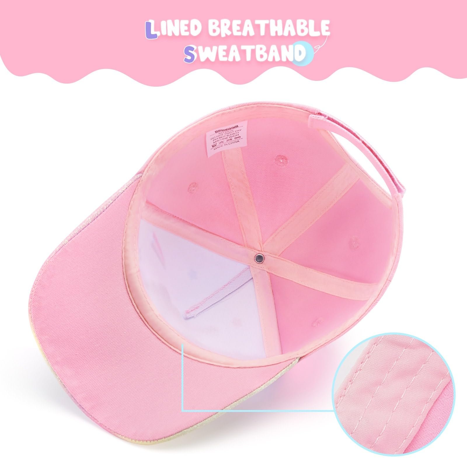 Бейсболка WAWSAM Girls' Kids Snapback хлопковая, фото №2