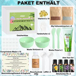 Набір для створення масок для обличчя Vezerd з гелем алое вера, зволожуючий synthetic.ua - Фото 1