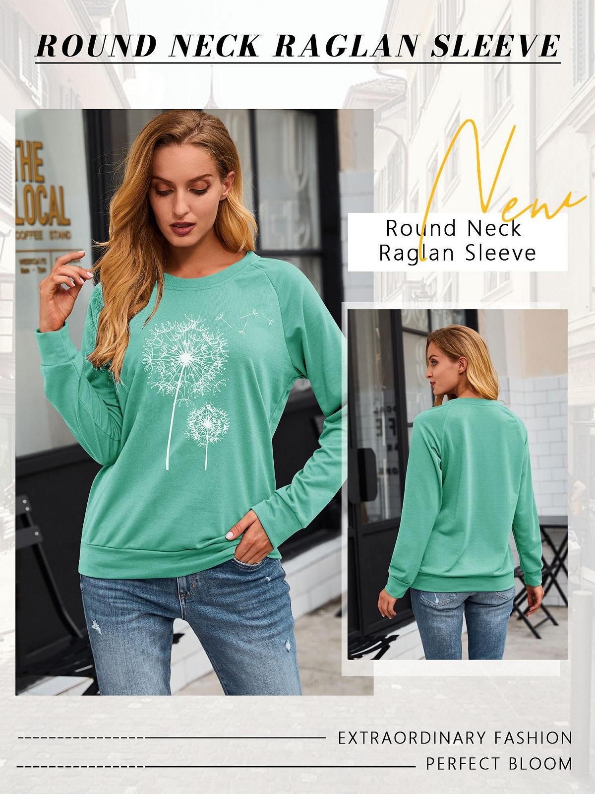 Жіночий світшот Dresswel Кульбаба з довгими рукавами, фото №3