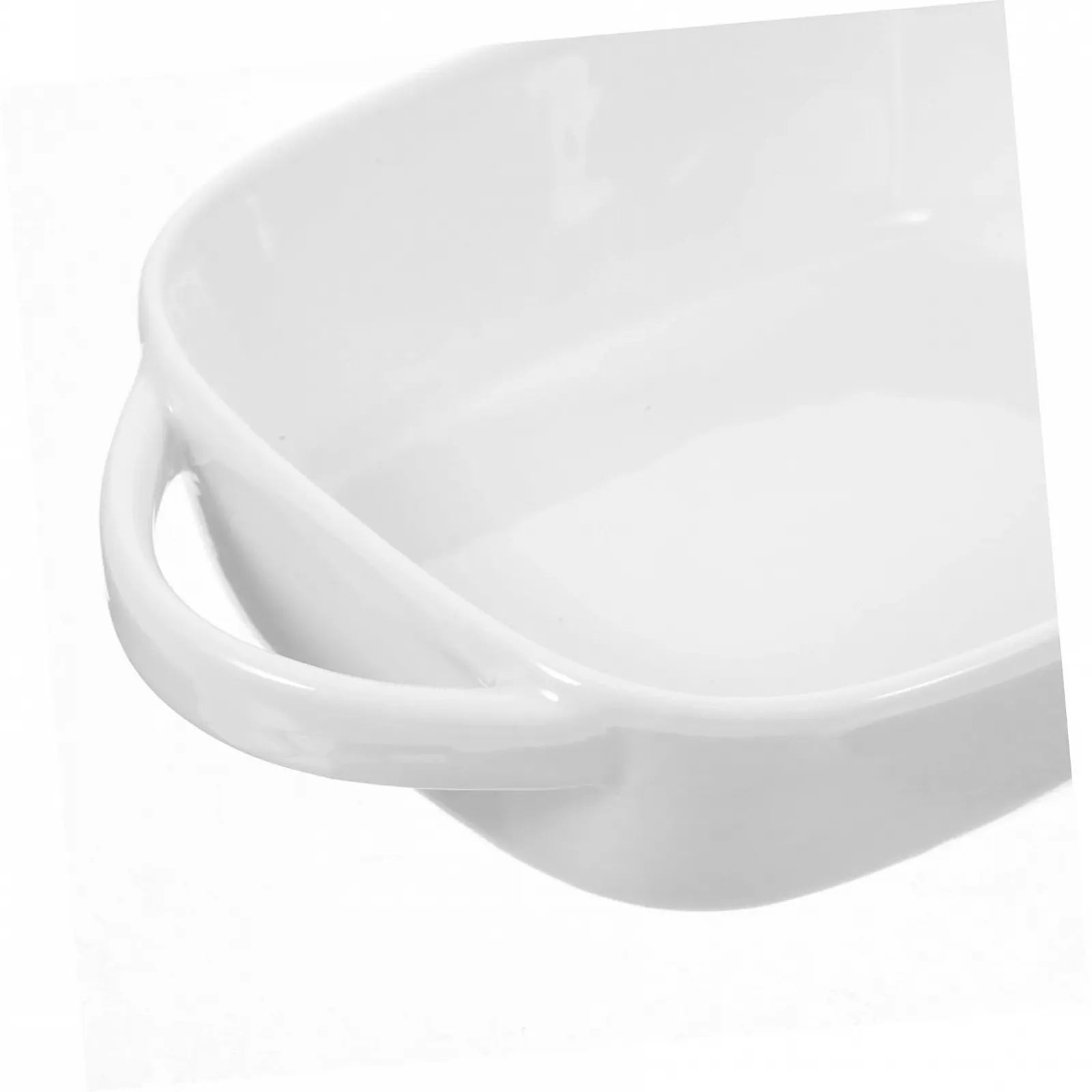 Форма для запекания керамическая прямоугольная с двойными ручками Белая, фото №5 Форма для запекания керамическая прямоугольная с двойными ручками Белая, фото №5