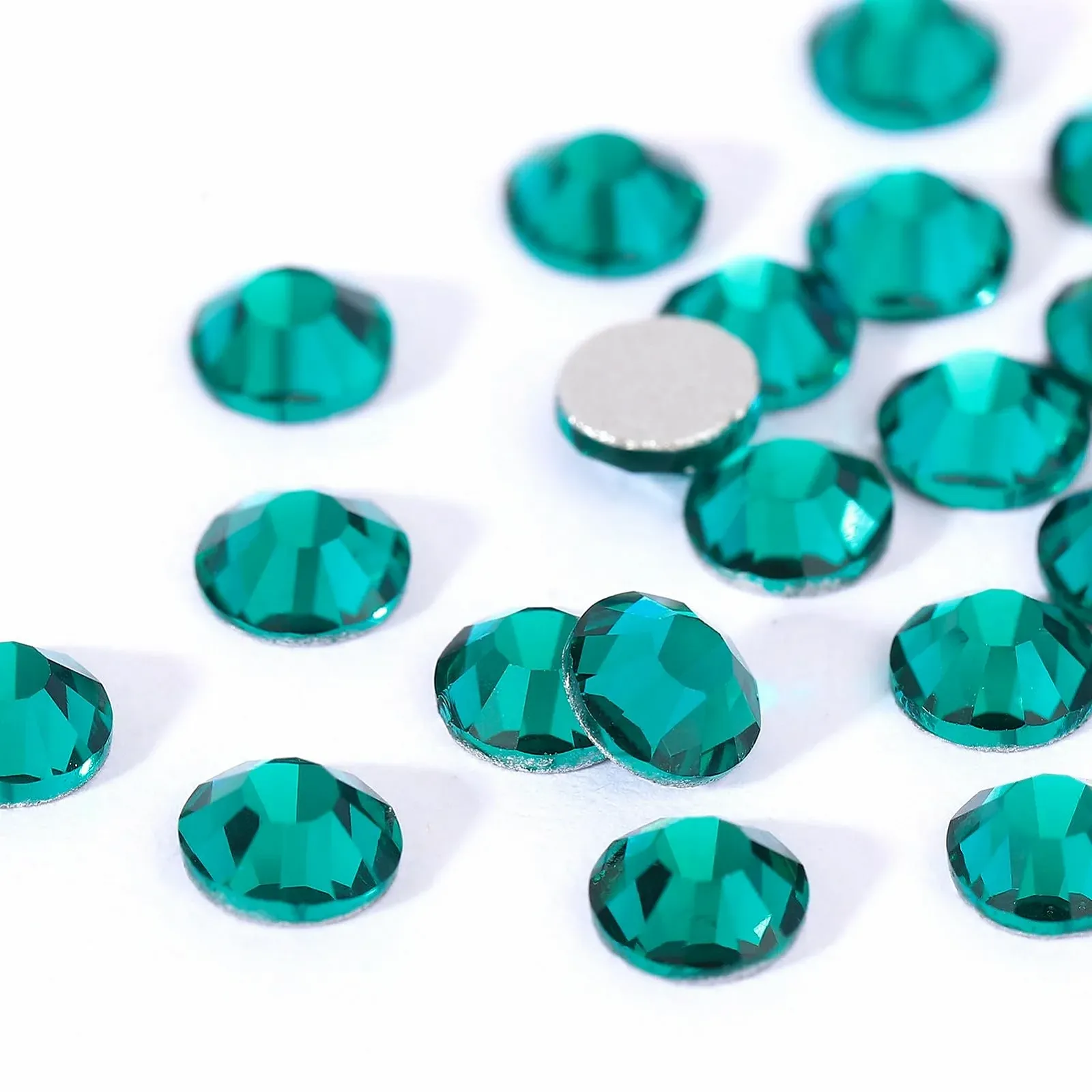 Стрази Novani SS20 Скло для нігтів, макіяжу, сумок та взуття Зелений Кубічний Цирконій, 1440 шт, фото №4