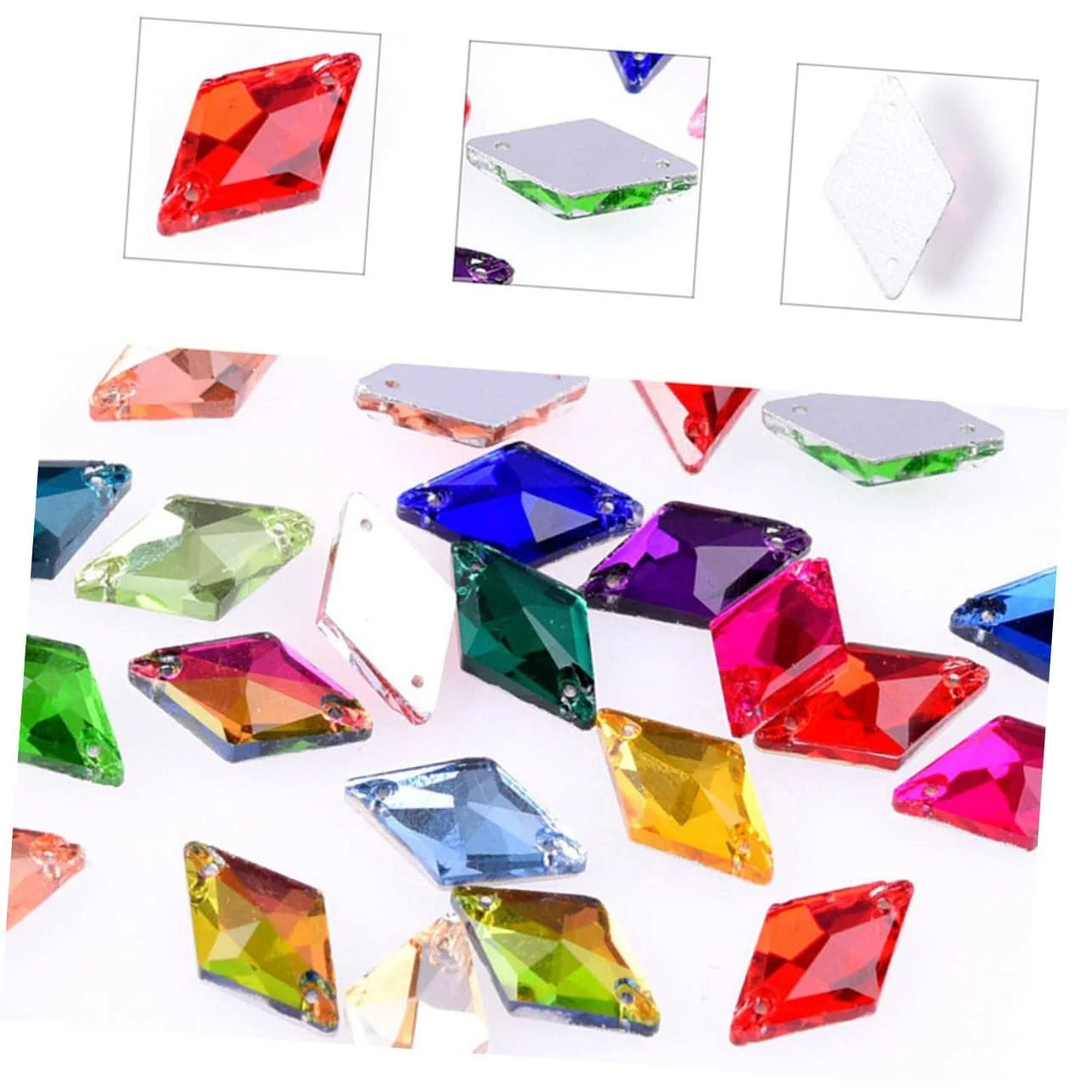 Матеріали для біжутерії MERRYHAPY Скло Дизайн 28 шт * 3, фото №4