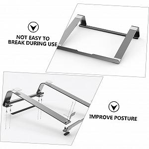 Подставка для ноутбука Veemoon Алюминиевый сплав С функцией охлаждения Многоцелевой держатель для ноутбука Полый дизайн synthetic.ua - Фото 1