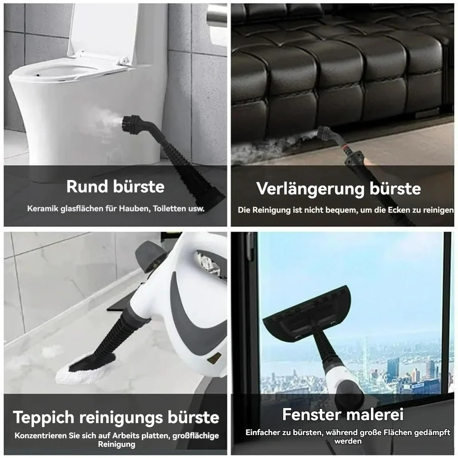 Пароочисник ручний Comdaliy 1050 Вт 3,2 бар червоний, фото №9