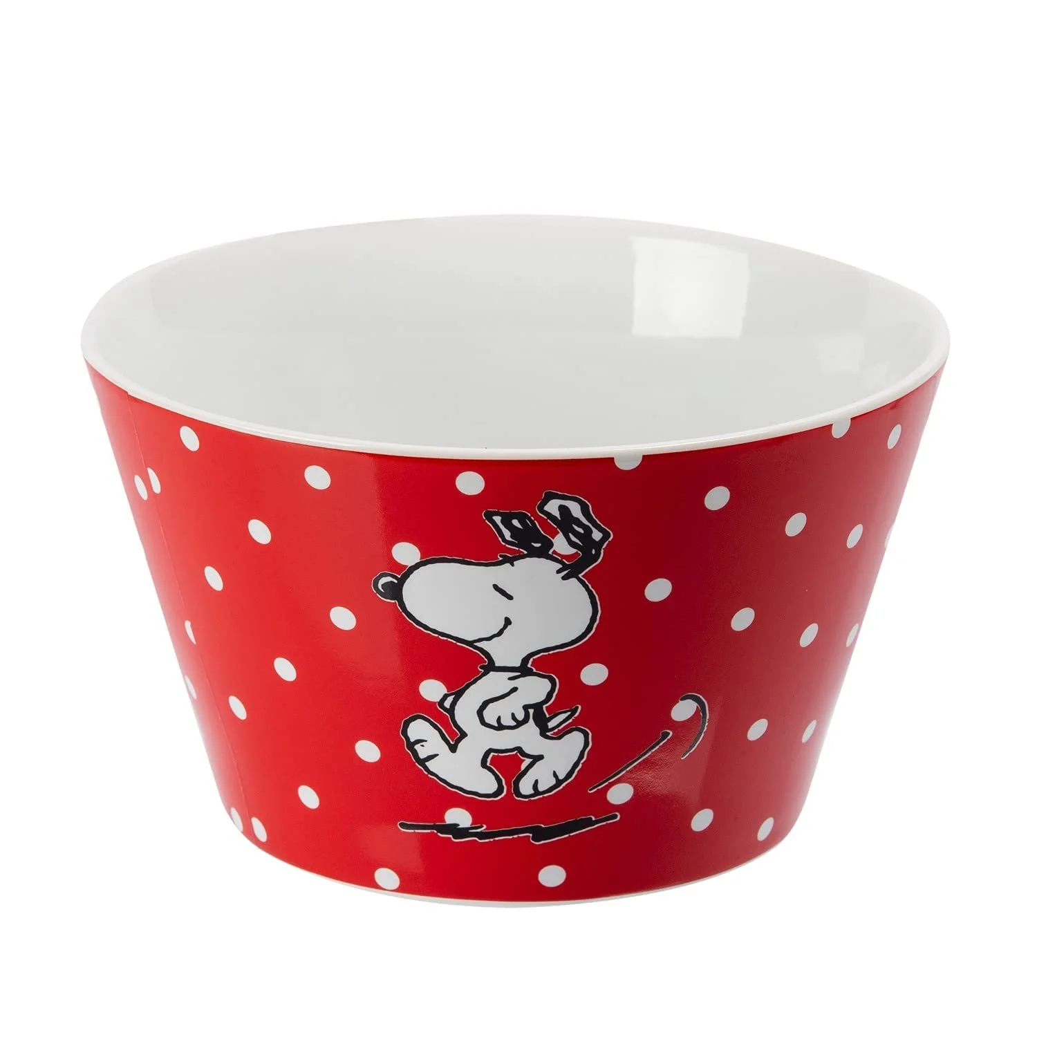 Миска для завтрака United Labels The Peanuts Snoopy Красный с точками, фарфор, 500 мл, фото №4